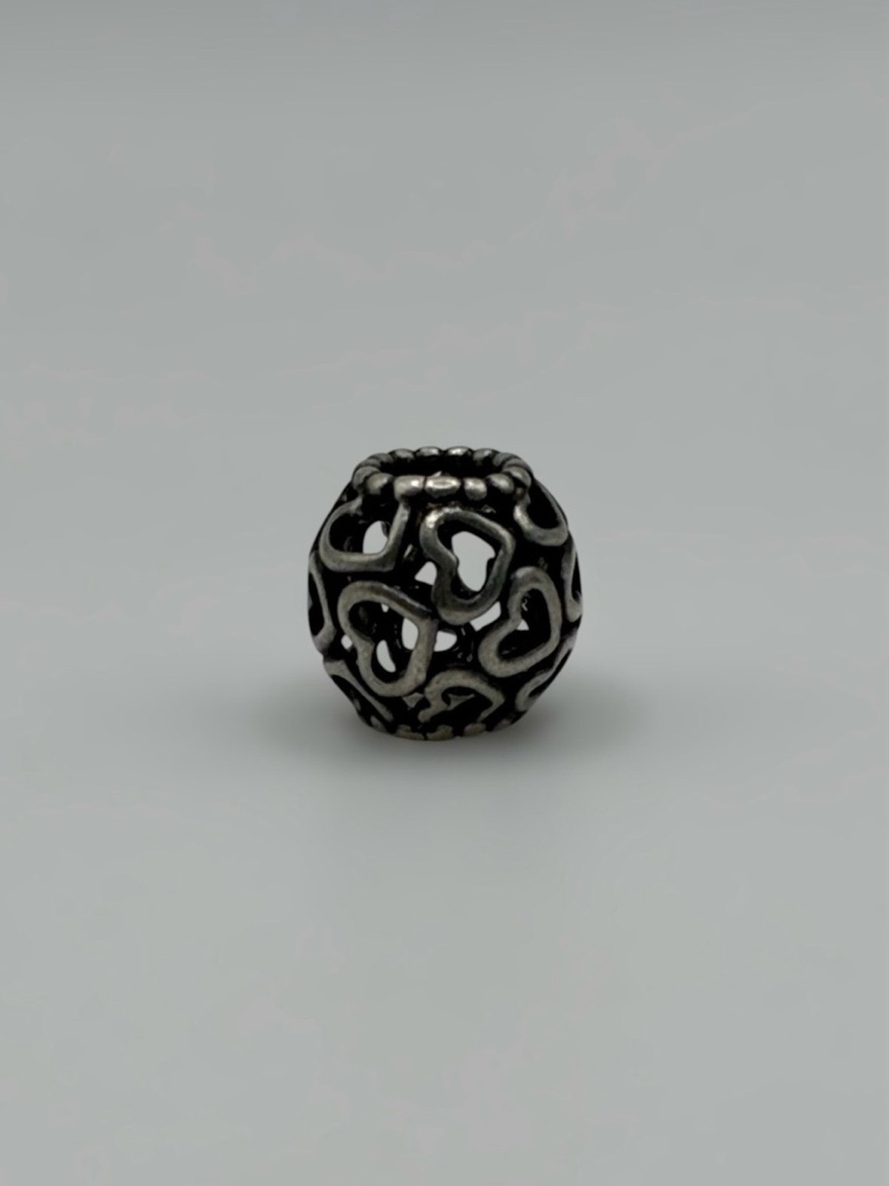 Brighton Silver-Tone Heart Bead Spacer Charm
